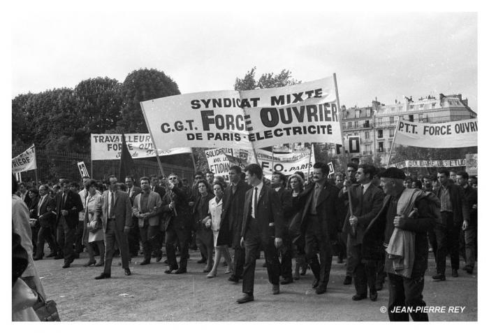 13 mai 1968 - Manifestation unitaire - CGT-FO - 42.13-mai-1968-manifestation-unitaire.J-P.-Rey.jpg
