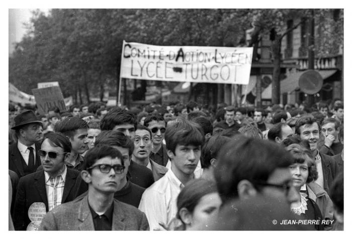 13 mai 1968 - Manifestation unitaire - Comité d'action lycéen - 52.13-mai-1968-manifestation-unitaire.J-P.-Rey.jpg